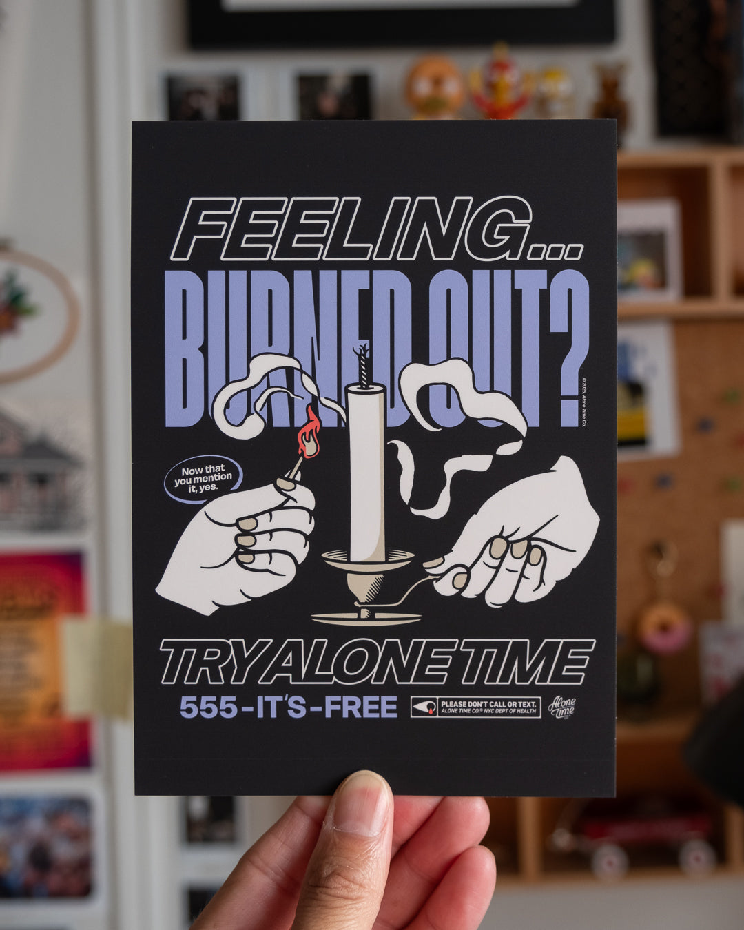 Feeling... Burned Out - 5"x7" Mini Print (Black)