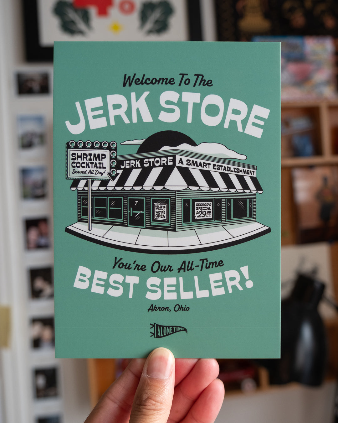 Jerk Store - 5"x7" Mini Print (Green)