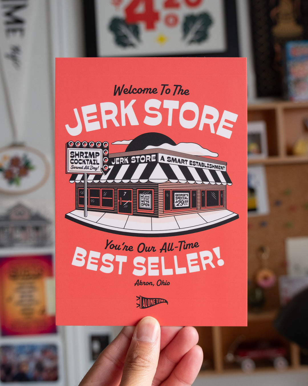 Jerk Store - 5"x7" Mini Print (Red)