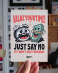 Value Your Time - 5"x7" Mini Print (Off White)