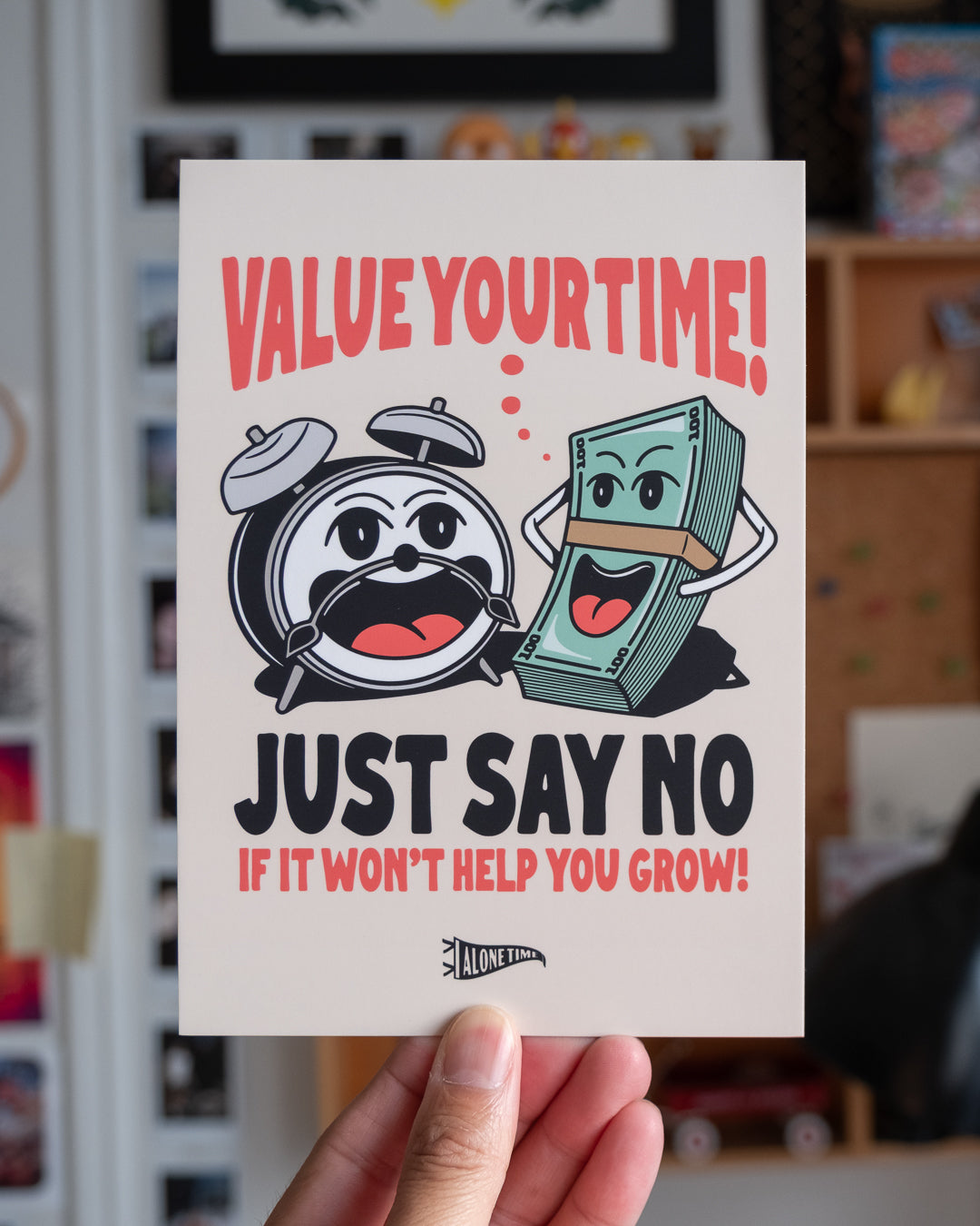 Value Your Time - 5"x7" Mini Print (Off White)