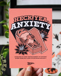 Heck Yea, Anxiety - 5"x7" Mini Print (Peach)