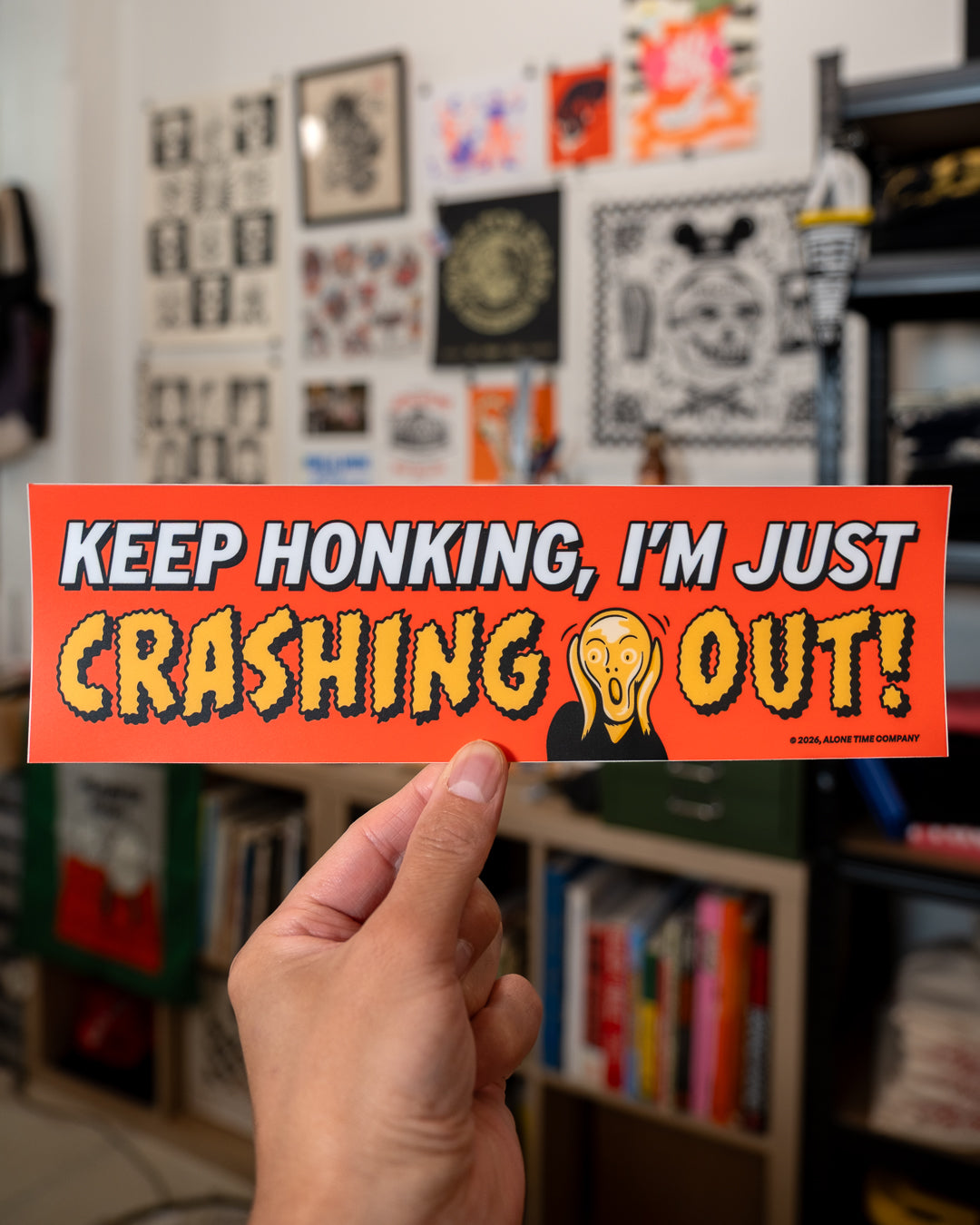 Crashing Out - Bumper Sticker