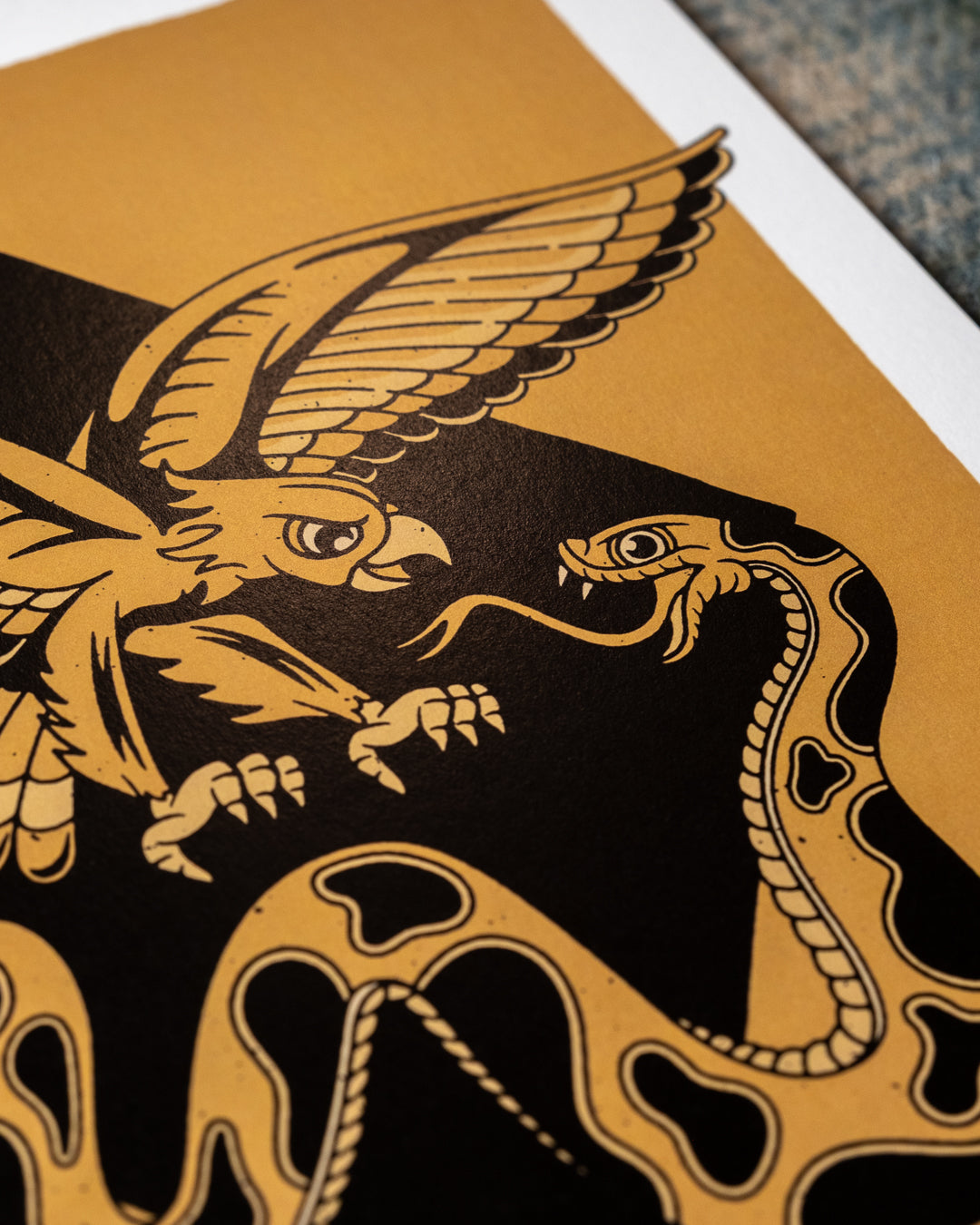 Alone Time On My Mind (Eagle & Snake) - 8" x 10" Print