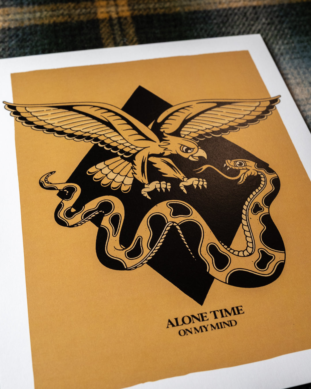 Alone Time On My Mind (Eagle & Snake) - 8" x 10" Print