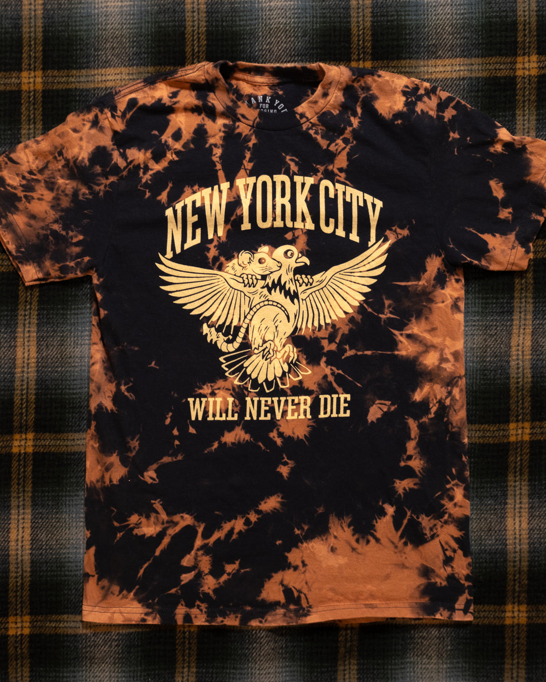 NYC Will Never Die - Tee (Bleach Tie-Dye)