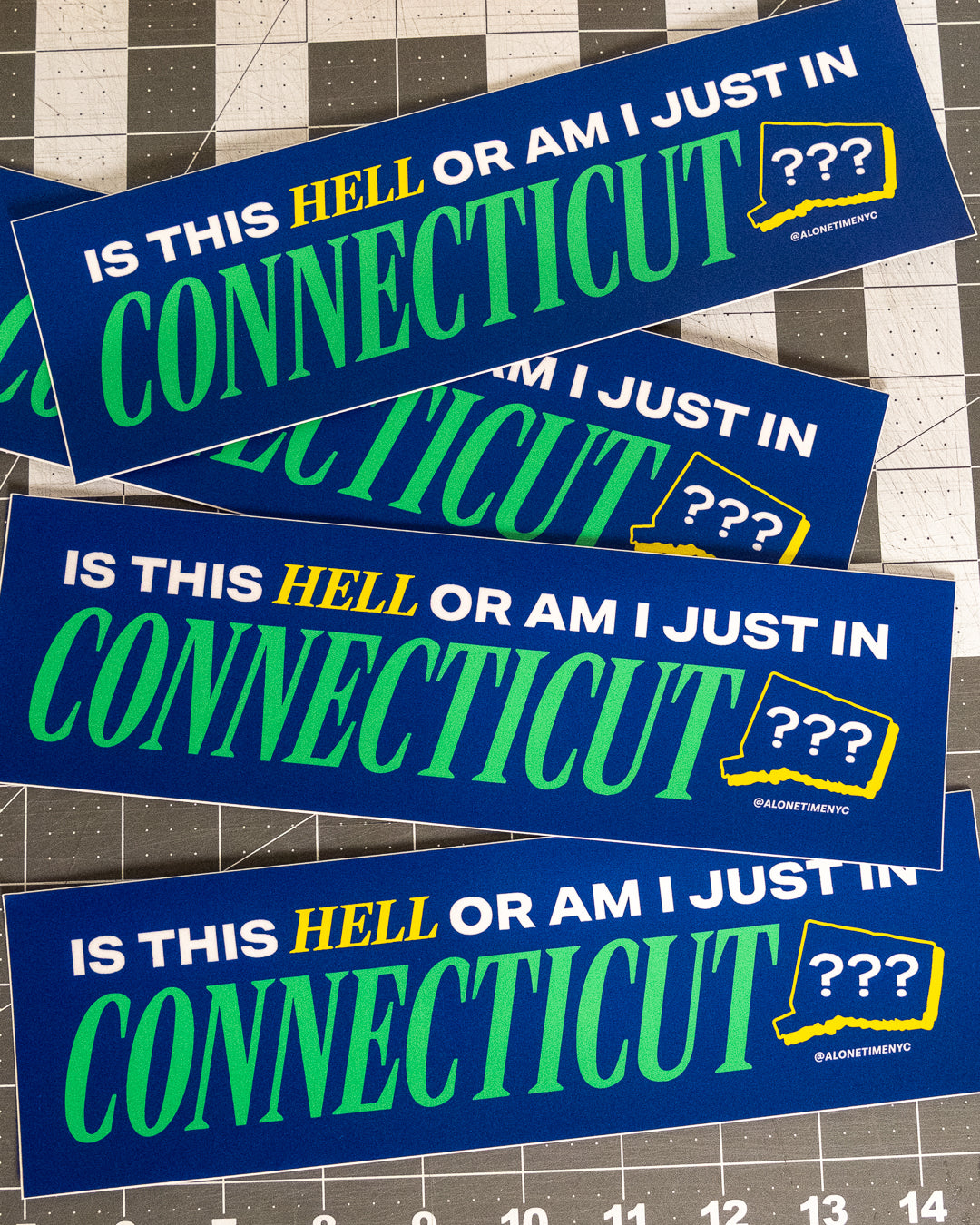 Connecticut is Hell - Bumper Sticker