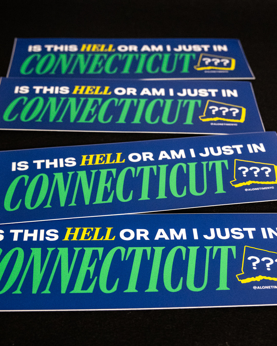 Connecticut is Hell - Bumper Sticker