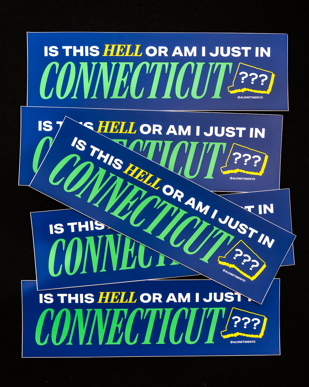 Connecticut is Hell - Bumper Sticker