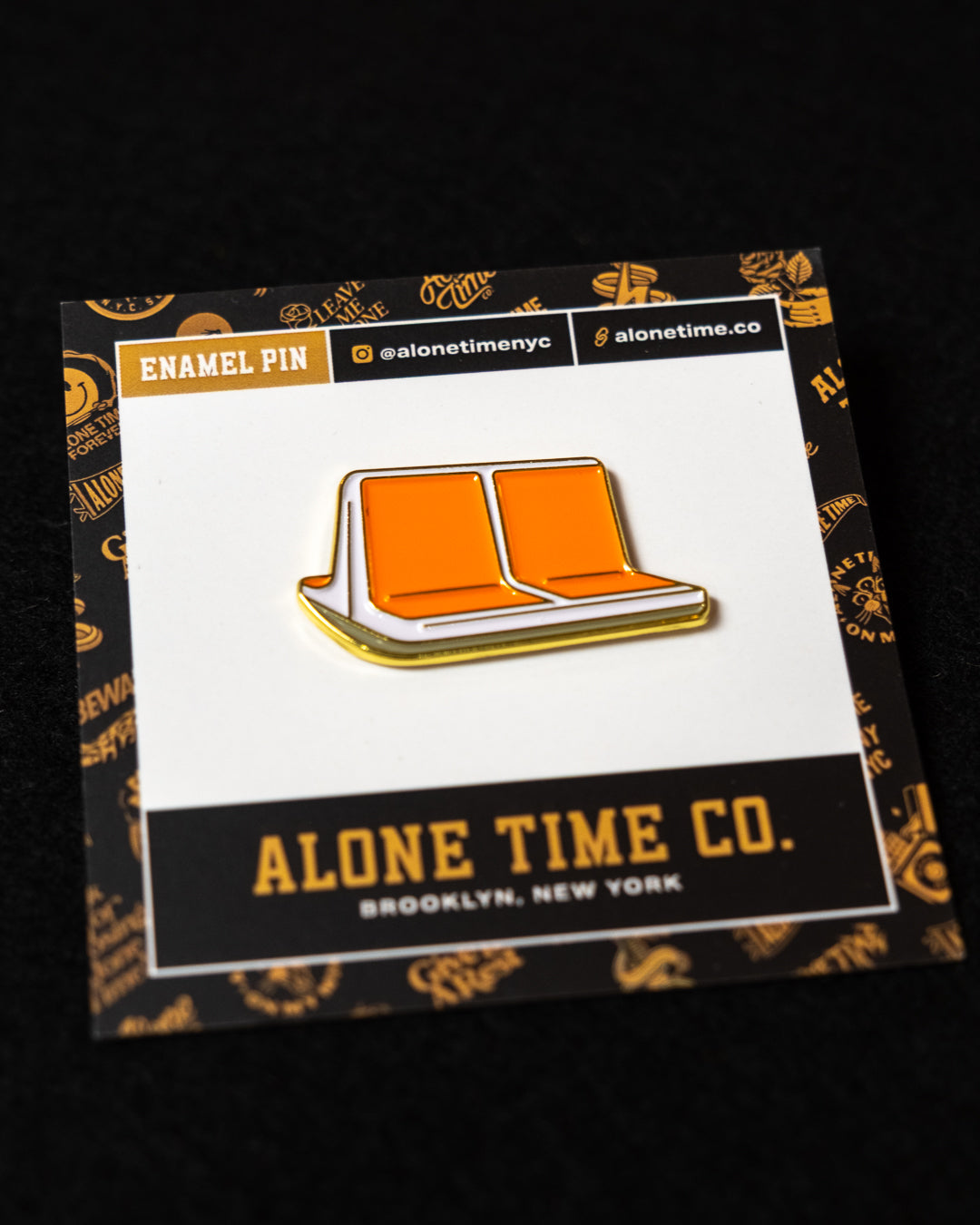MTA Orange Subway Seats - Enamel Pin