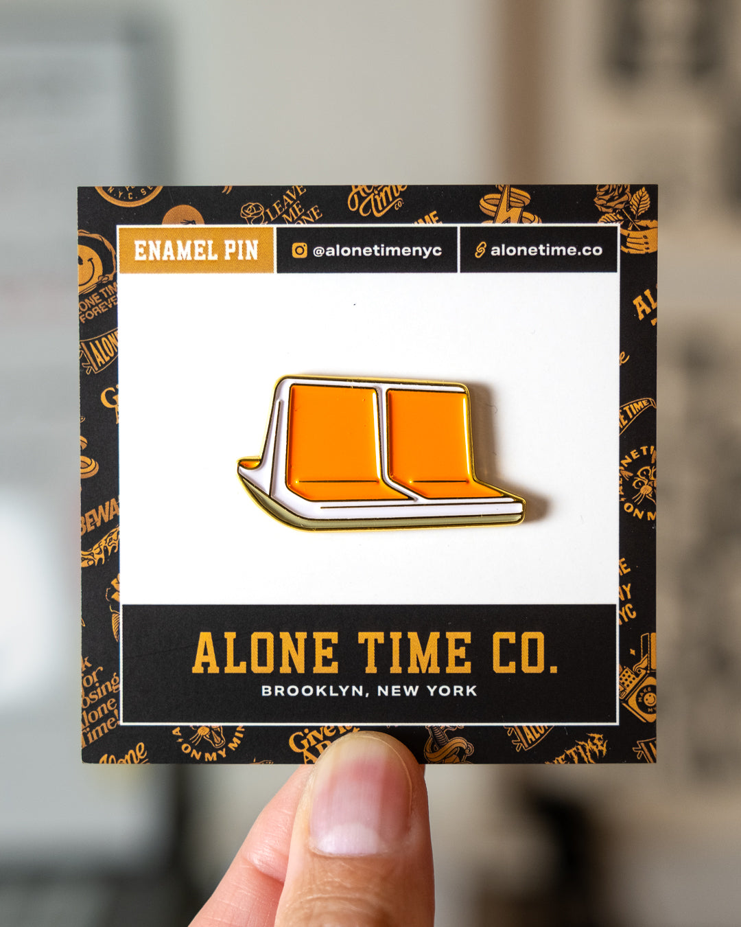 MTA Orange Subway Seats - Enamel Pin