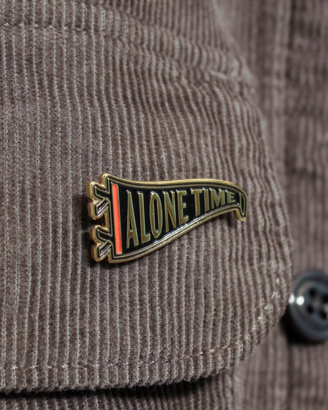 Alone Time Pennant - Enamel Pin