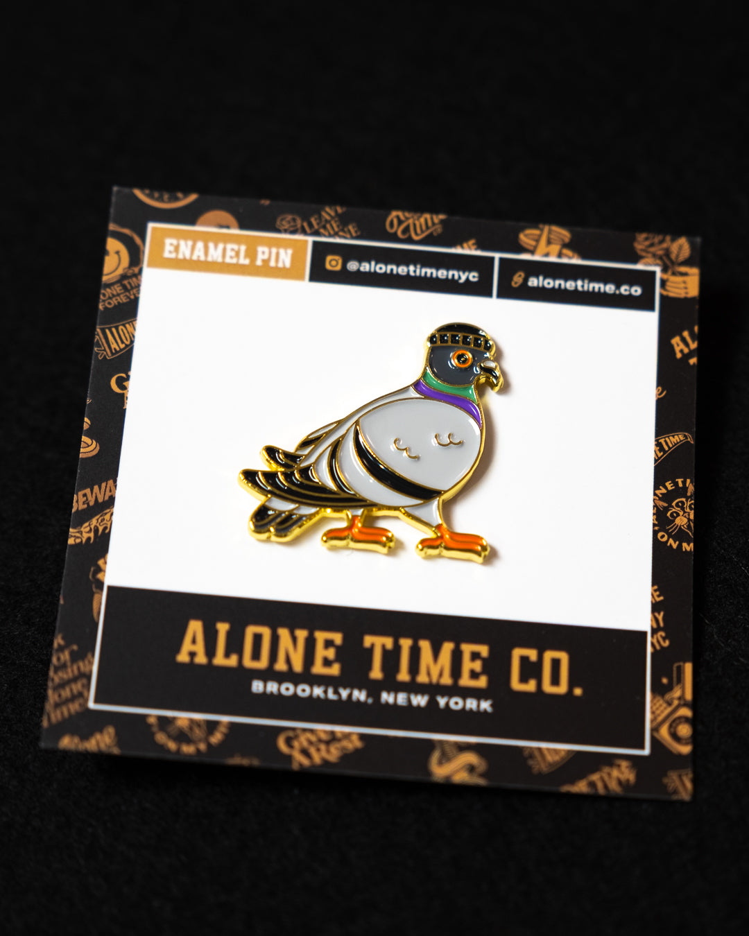 Pigeon With Beanie - Enamel Pin