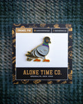 Soft Gold Enamel Pin – Pigeon With Beanie – 1.23x1.25 in, Custom Backing Card