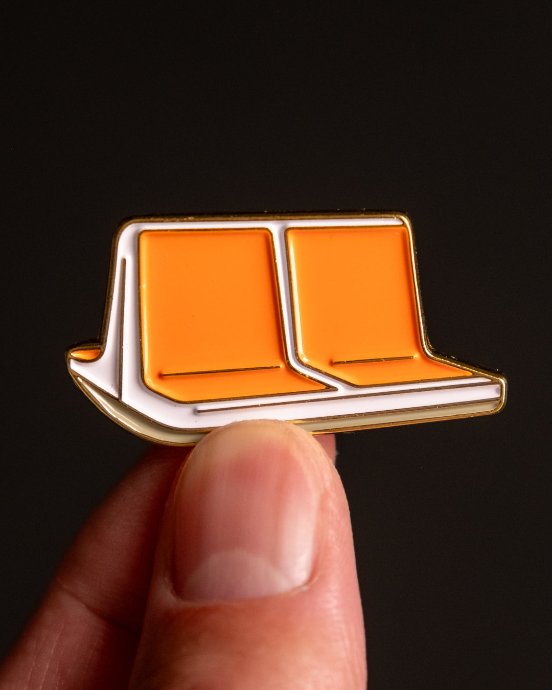 MTA Orange Subway Seats - Enamel Pin