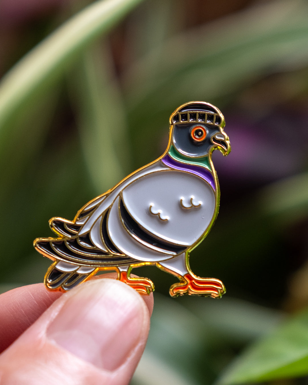 Pigeon With Beanie - Enamel Pin