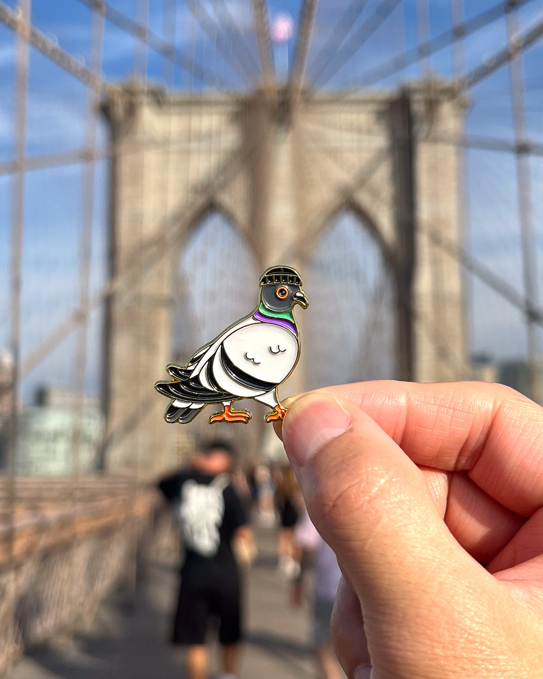 Pigeon With Beanie - Enamel Pin