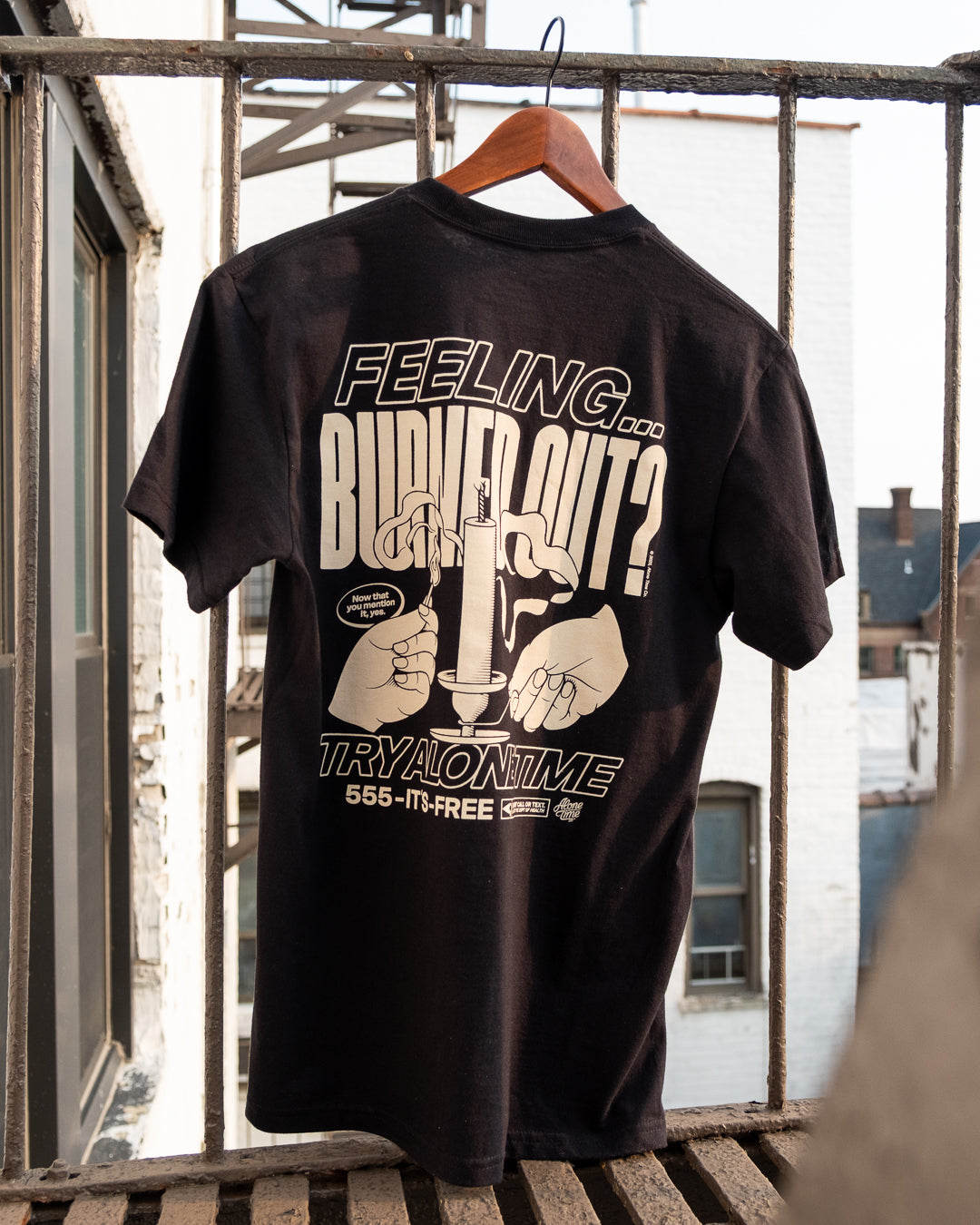 Feeling Burned Out - Tee (Black)