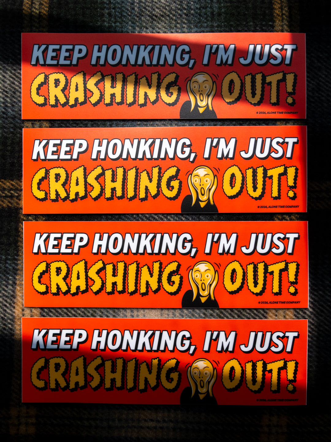 Crashing Out - Bumper Sticker