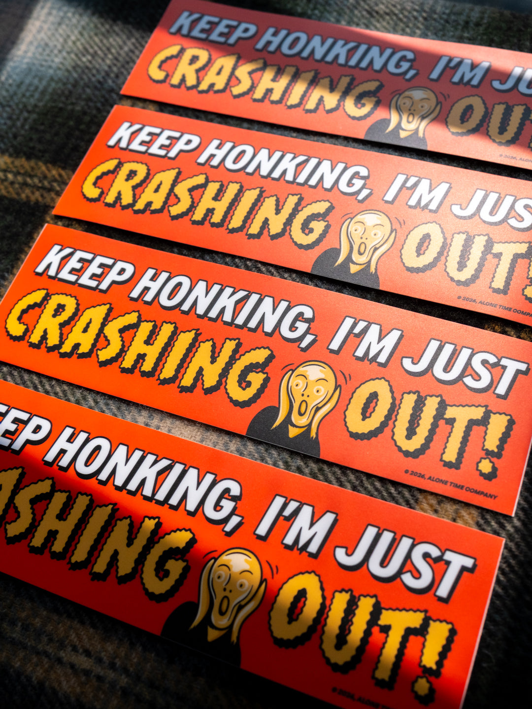 Crashing Out - Bumper Sticker