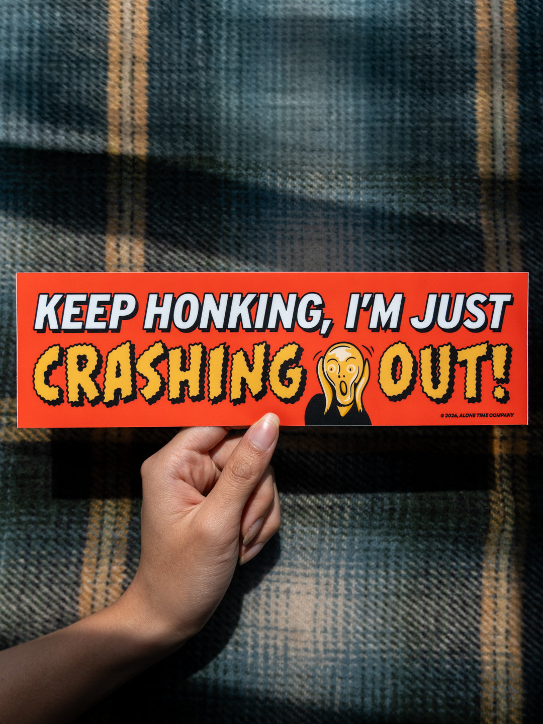 Crashing Out - Bumper Sticker