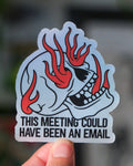 "Email" Skull - Sticker (Hologram)