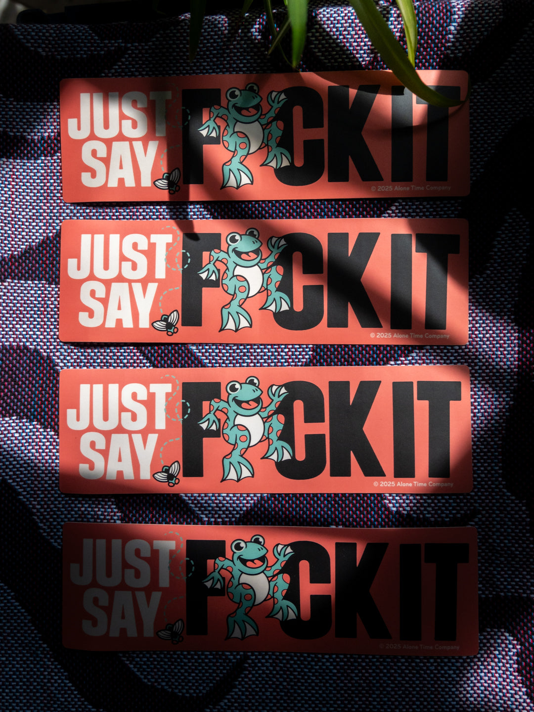Just Say F*ck It Frog - Bumper Sticker