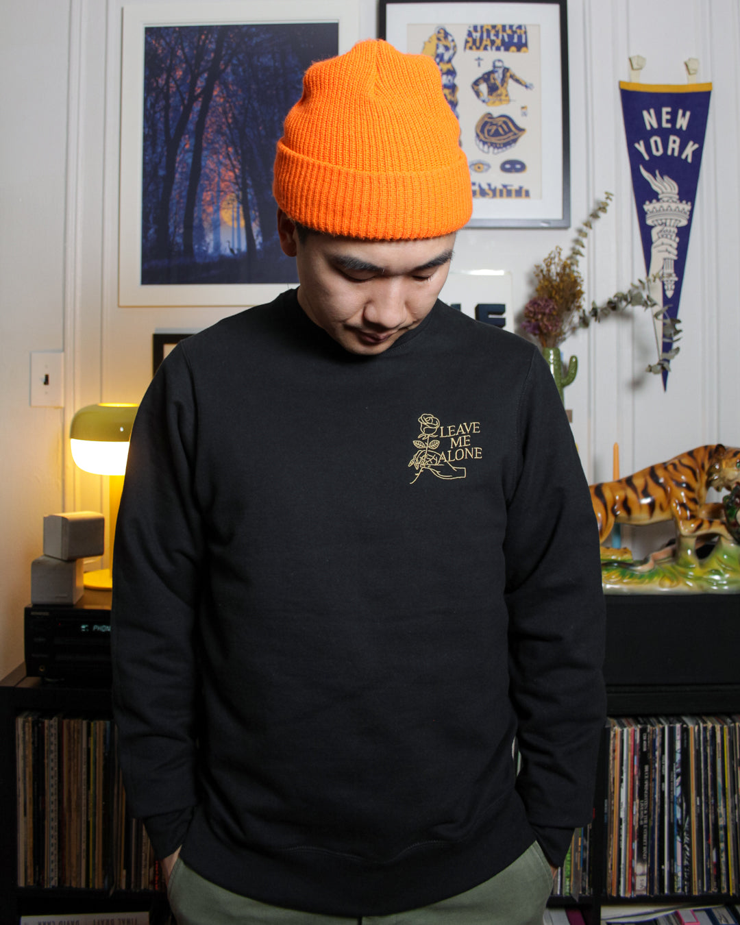 Leave Me Alone - Embroidered Sweatshirt