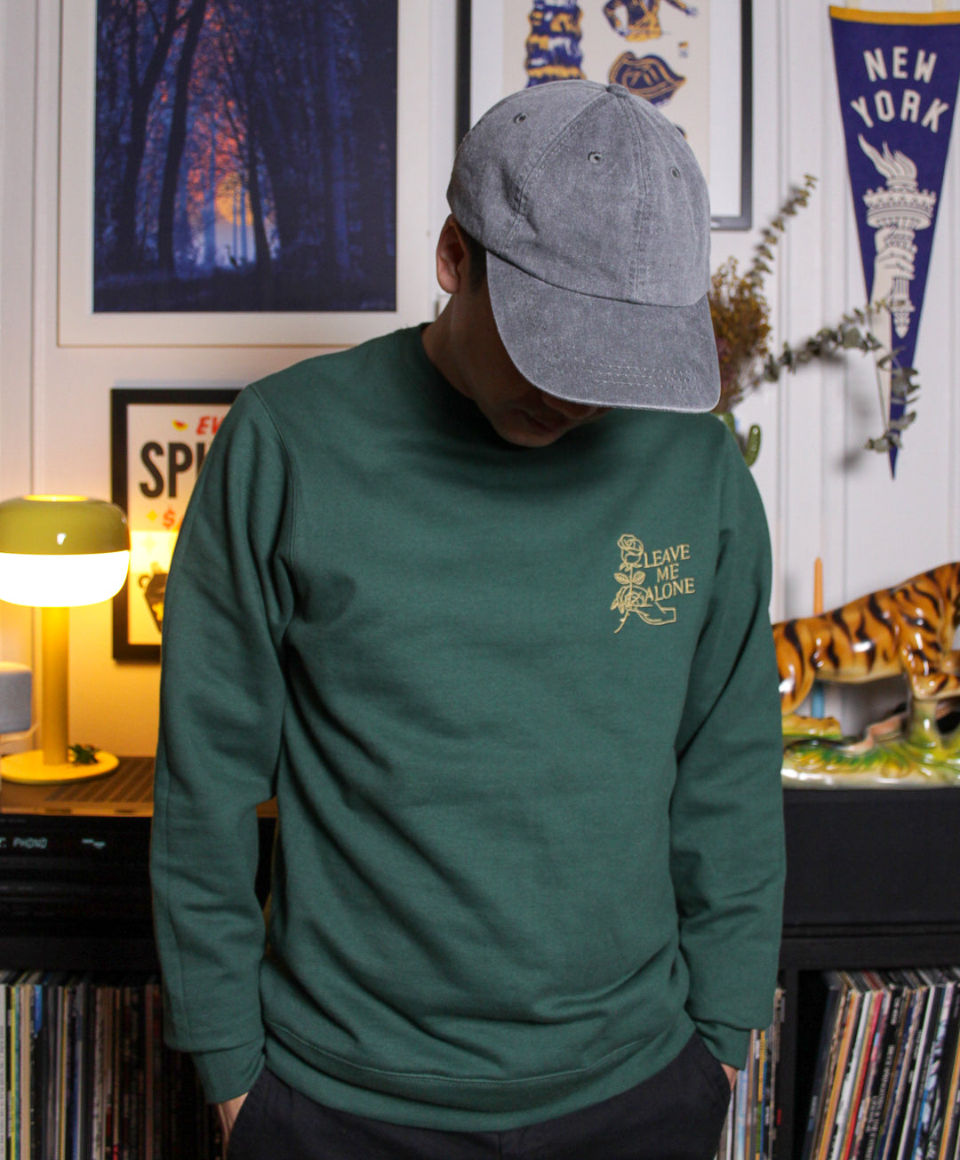 Leave Me Alone - Embroidered Sweatshirt