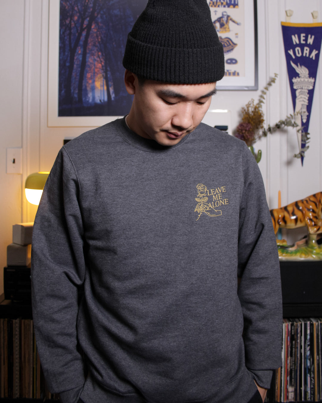 Leave Me Alone - Embroidered Sweatshirt