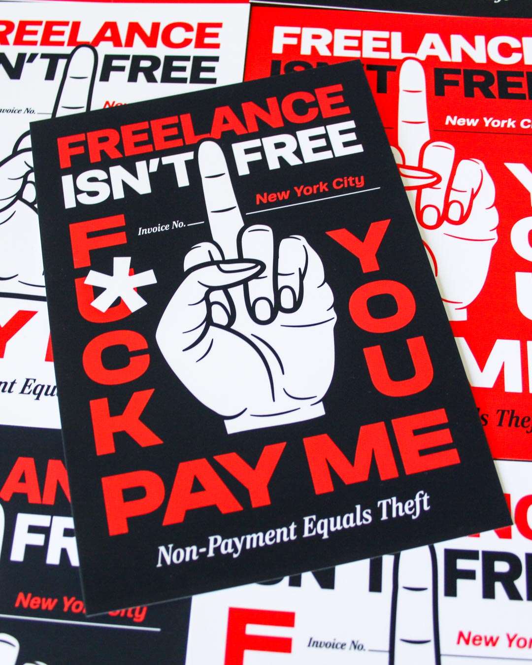 Freelance Isn't Free - 5"x7" Mini Print (Black)