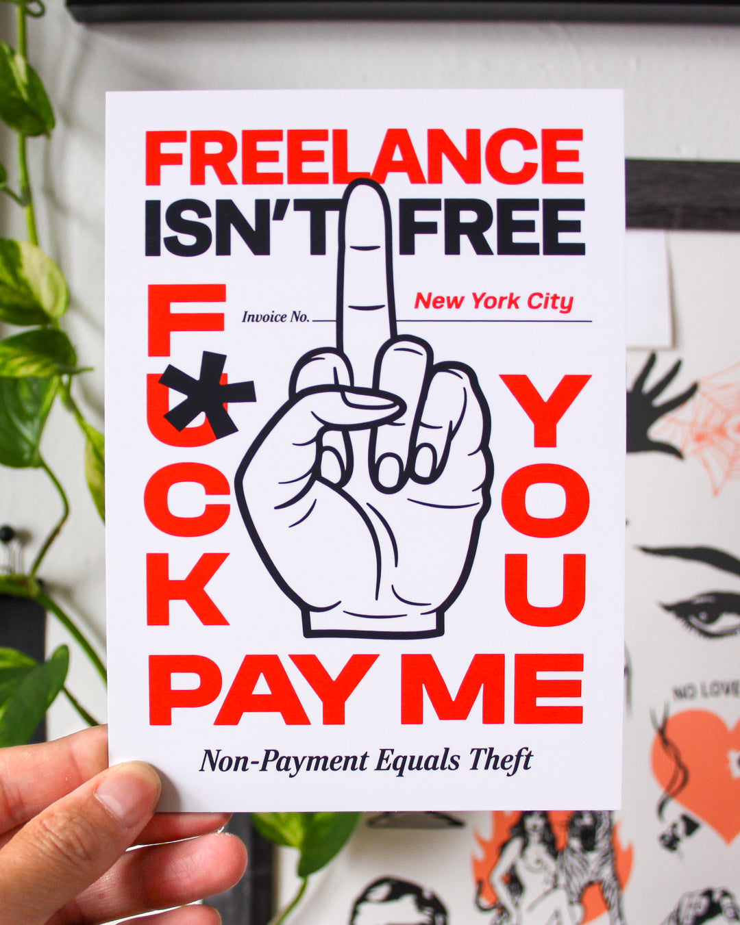 Freelance Isn't Free - 5"x7" Mini Print (White)