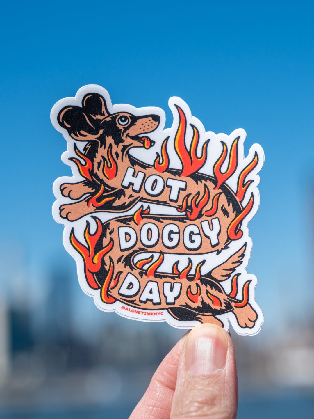 Hot Doggy Day - Sticker