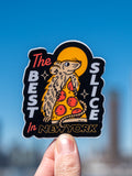 "Best Slice In New York" Pizza Rat - Sticker