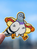 Pigeon Hot Dog - Sticker