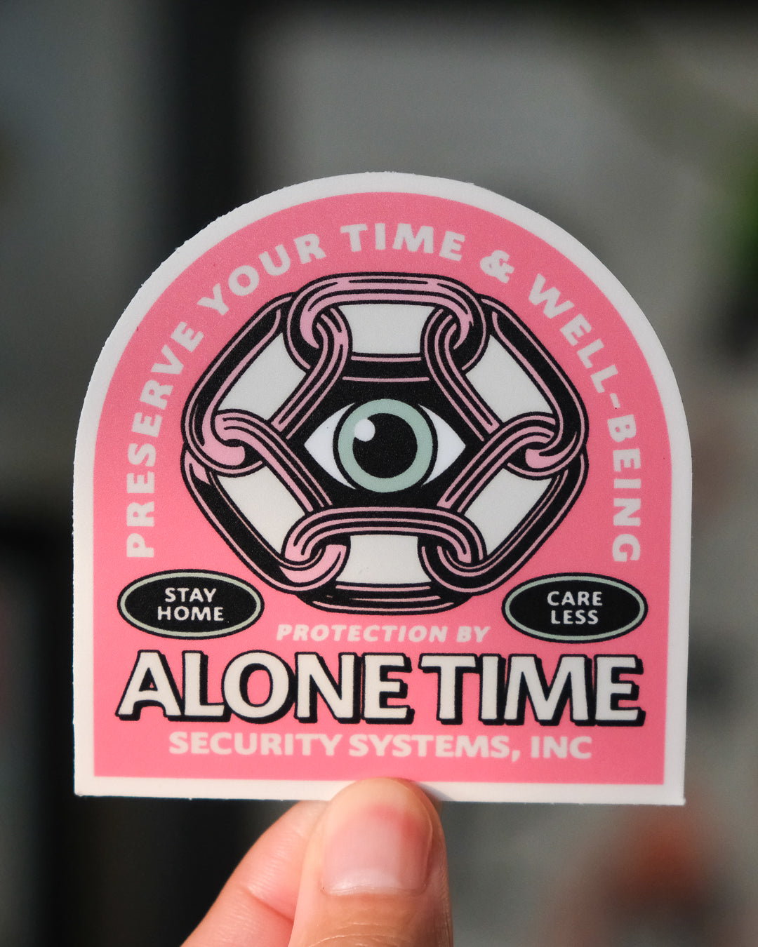 Alone Time Security Systems - Sticker