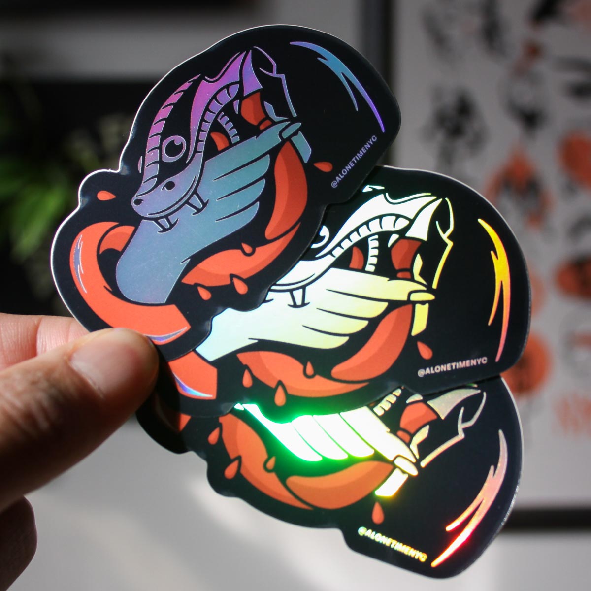 Never Trust A Snake - Hologram Sticker