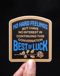 Best of Luck - Sticker (Black)