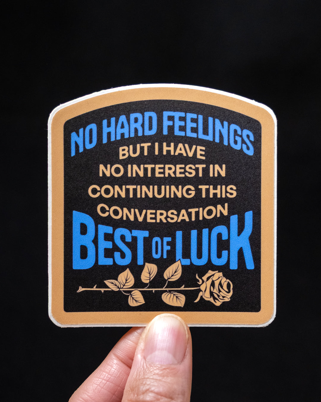 Best of Luck - Sticker (Black)