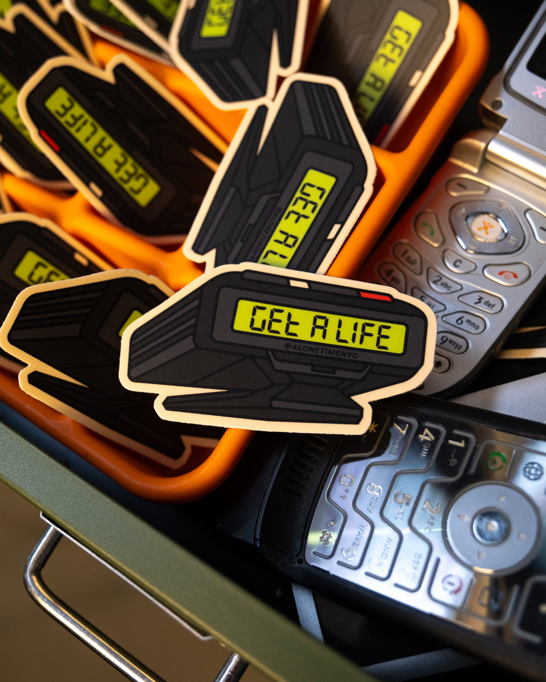 "Get A Life" Pager - Sticker