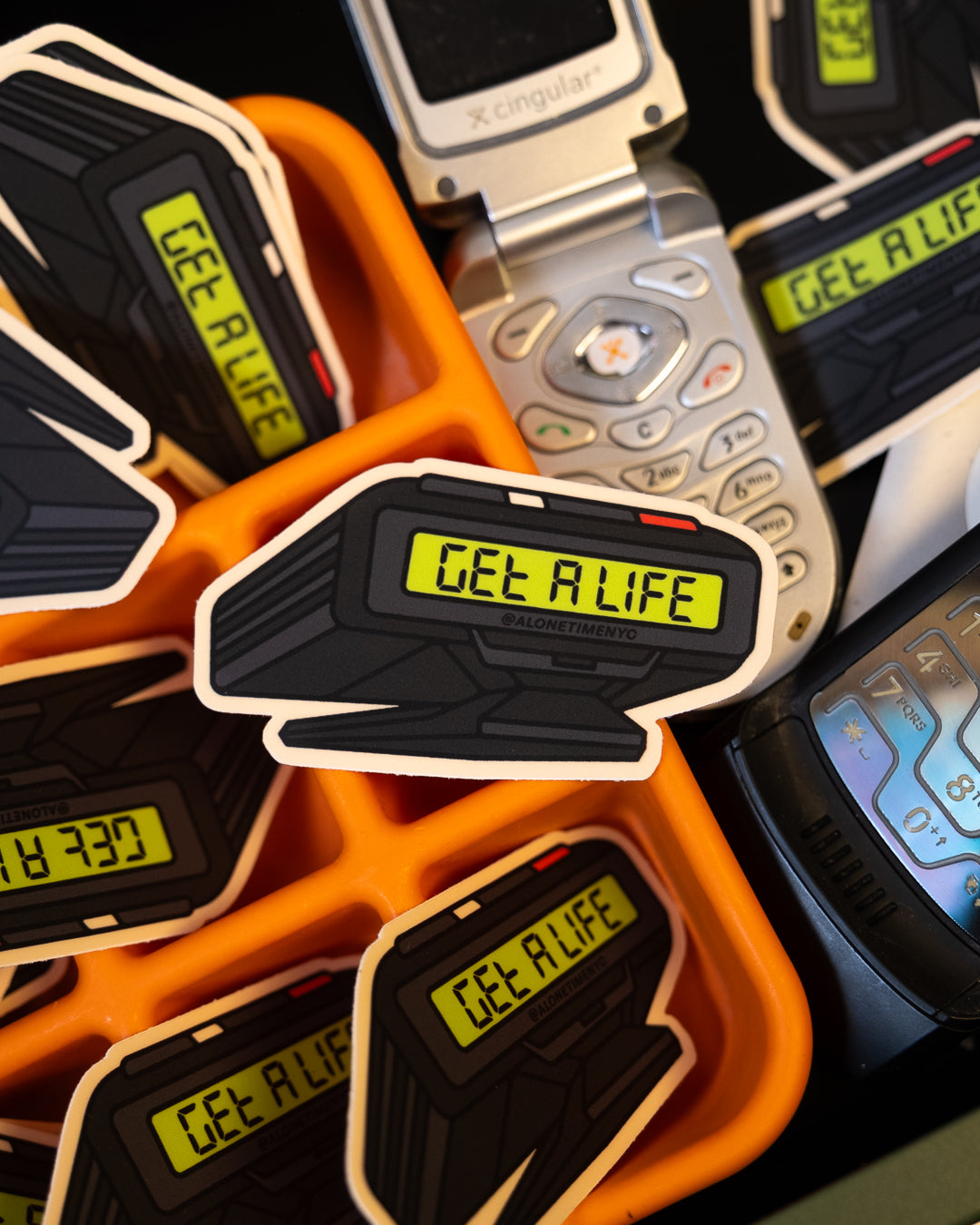 "Get A Life" Pager - Sticker