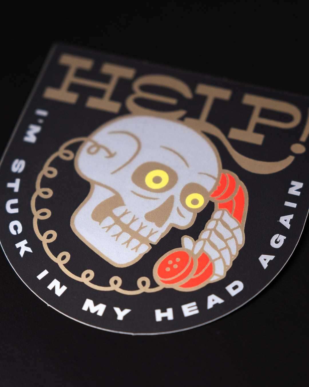 Help! Skull - Sticker