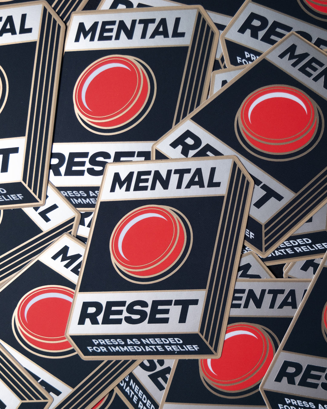 Mental Reset Button - Sticker