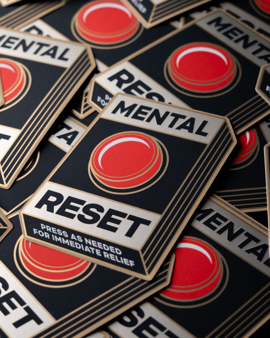 Mental Reset Button - Sticker