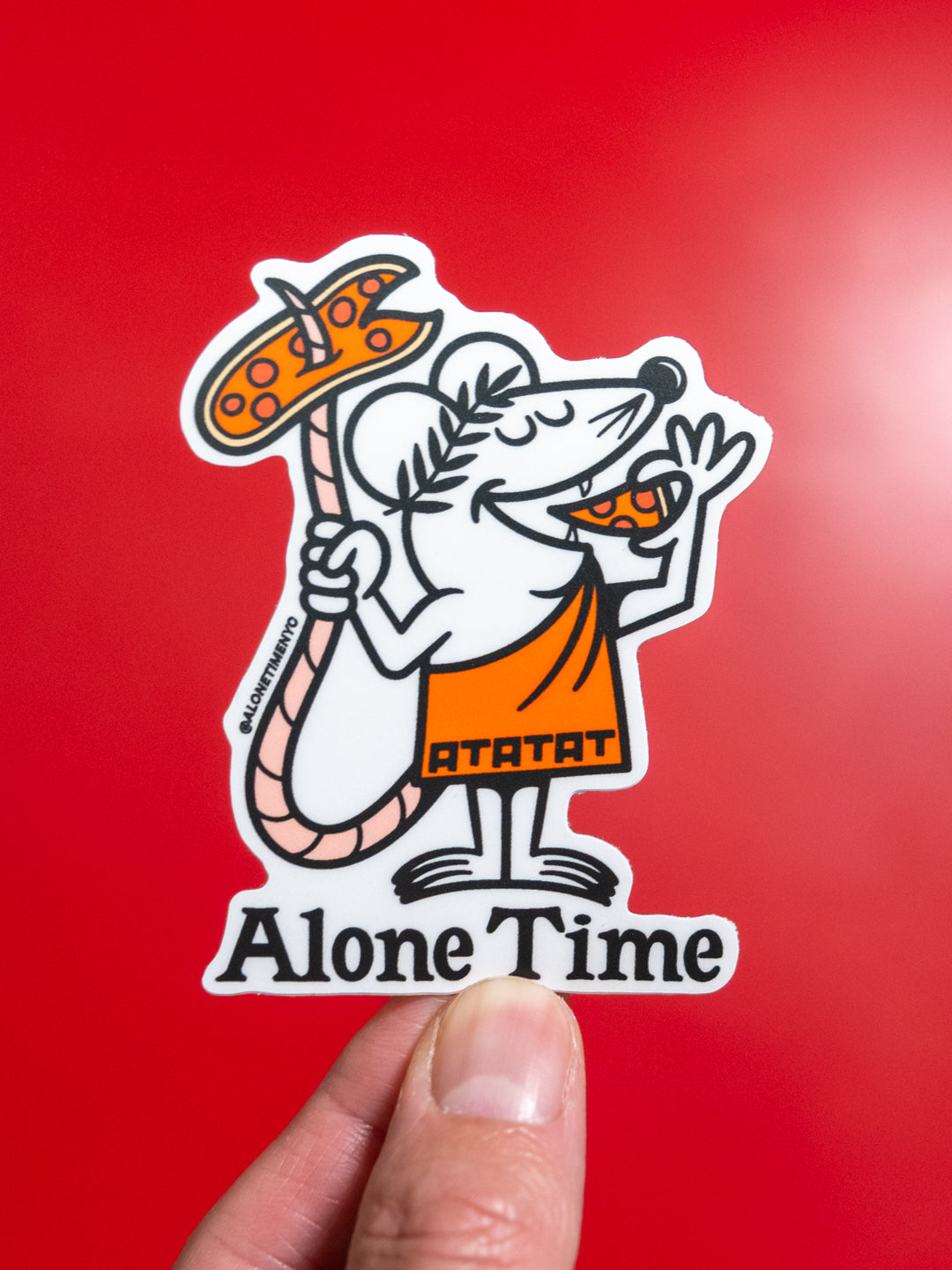 Pizza Pizza Rat - Sticker