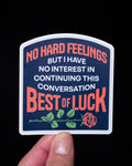 Best of Luck - Sticker (Blue)