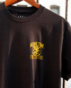 Alone Time Fine Coffins – Screen-Printed T-Shirt – Black, 100% Ringspun Cotton