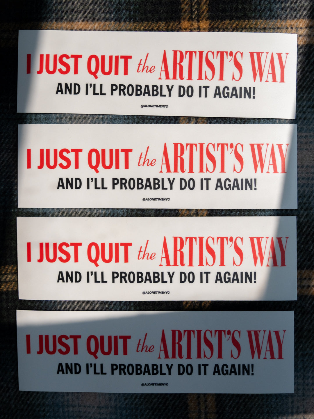 The Artist's Way - Bumper Sticker