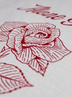 Alone Time Rose – Screen-Printed T-Shirt – Ivory, 100% Ringspun Cotton