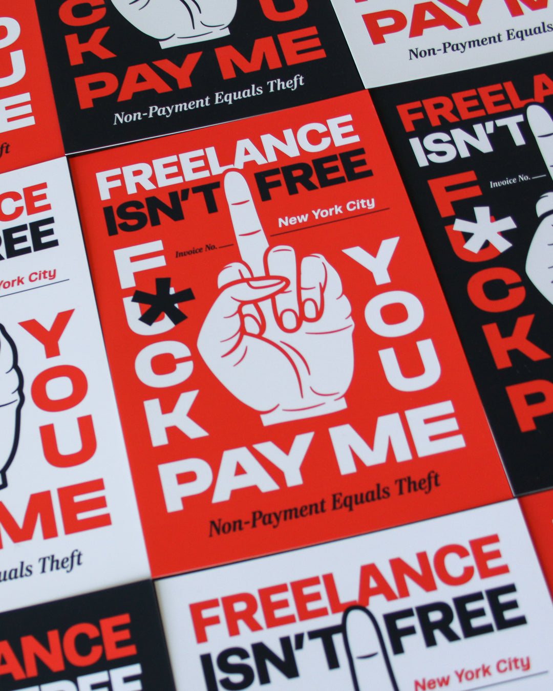 Freelance Isn't Free - 5"x7" Mini Print (Red)